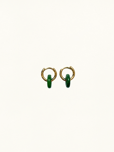 Green Donut I Earrings