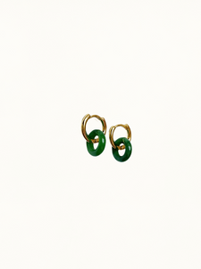 Green Donut I Earrings
